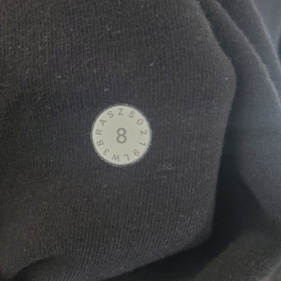 Lululemon Black Scuba Crew Pullover Sweatshirt Size 8 - Picture 6 of 7